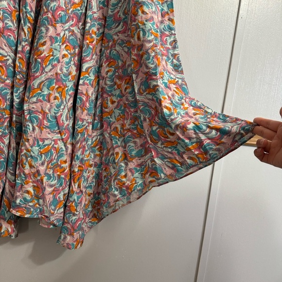 Sundance Salma Watercolor Handkerchief Maxi Dress Size 4 - Picture 7 of 8